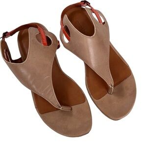 Euc Gentle Souls Leather Opal Sandals